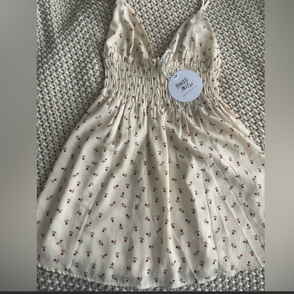 PRINCESS POLLY ROZA MINI DRESS BEIGE - Picture 3 of 3